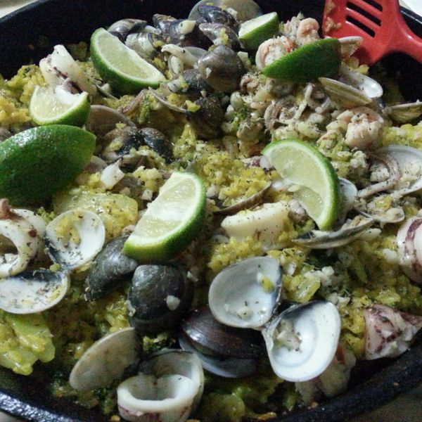 西班牙海鮮飯 (Seafood Paella) : Alice Chen一起做