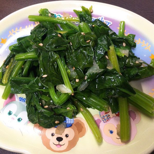 韓式涼拌菠菜 : Yang Tsai Ying一起做