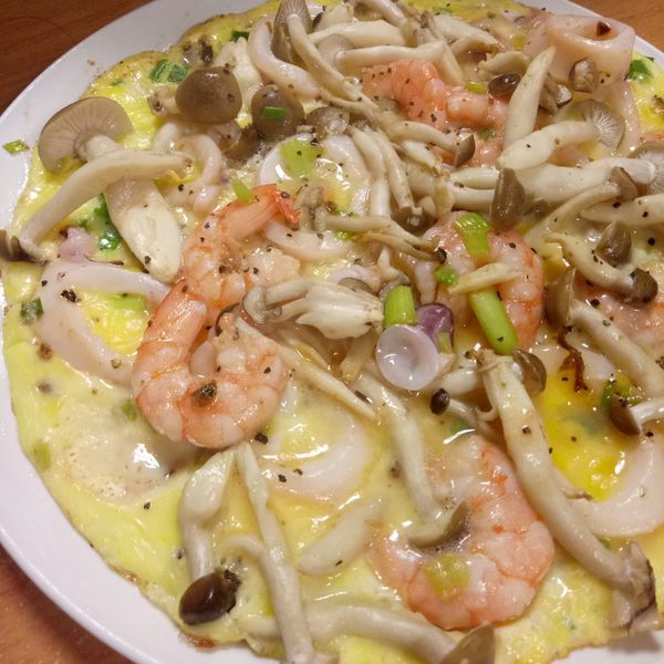菇菇透抽烘蛋【好菇道營養料理】 : 鄭小七一起做