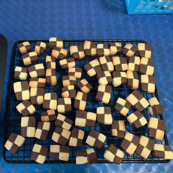 棋格餅乾:炸蝦沙拉🍤 一起做