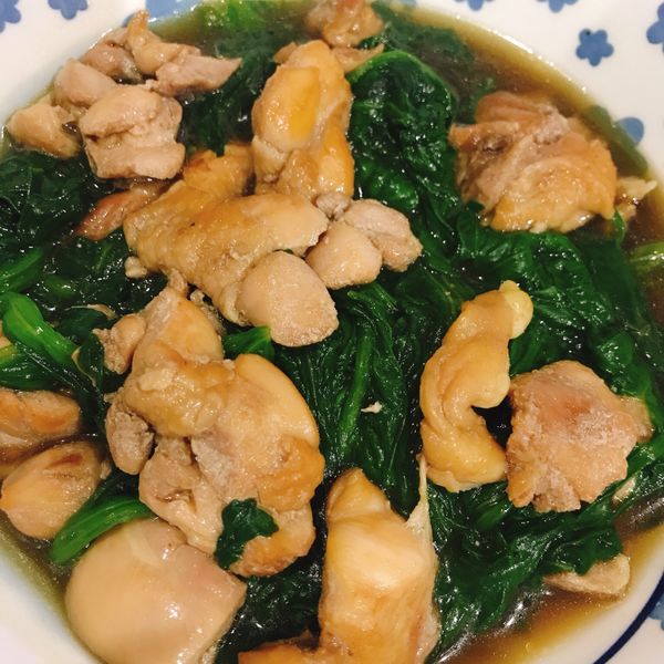 波菜炒嫩雞：Doreen Lin 一起做