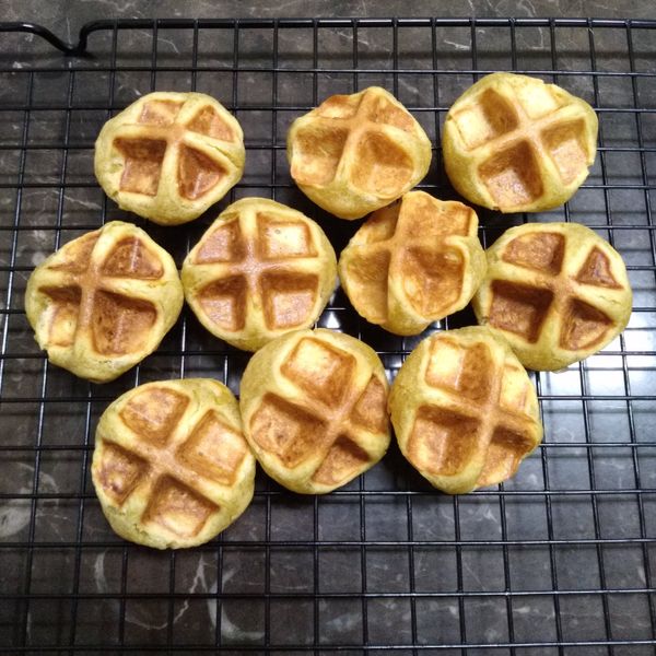 Vitantonio鬆餅機：Q軟地瓜球 : Yeh Wen一起做