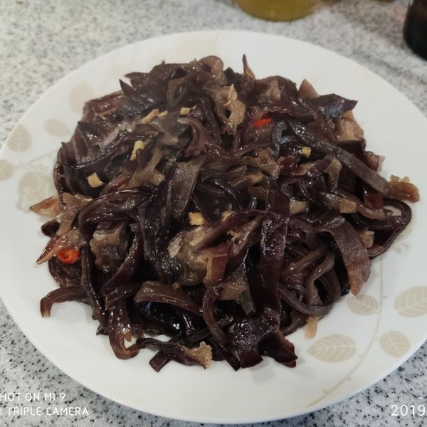 麻油炒黑木耳絲～全素 : KEVIN LIN一起做