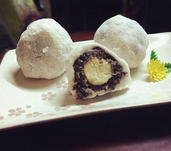 電鍋做♪♬紅豆地瓜大福：Bk 一起做