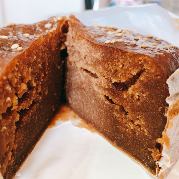 香Q黑糖糕。電鍋版 : Madeline Lin一起做