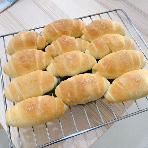 ［不成熟家庭主婦］海鹽奶油捲麵包機版 : Sandra一起做