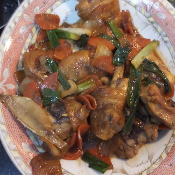 洋蔥燒雞肉：睿霖媽 一起做