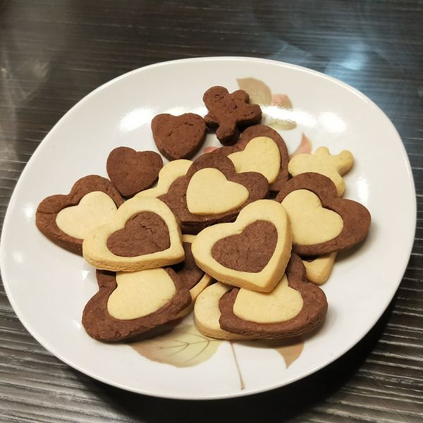 《應景聖誕》薑餅人造型雙色可可餅乾 : 小亭OwO一起做