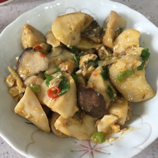 金沙杏鮑菇：sakura 一起做