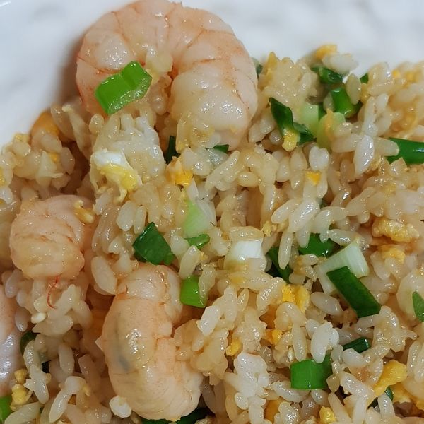 蝦仁蛋炒飯 : 潘一起做