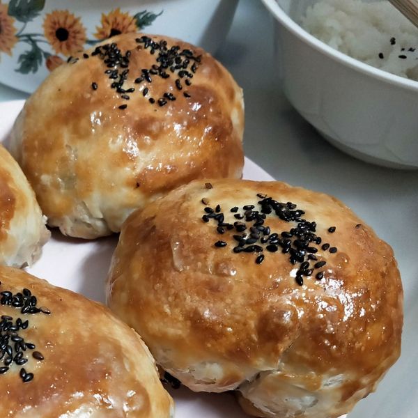 氣炸胡椒餅（蔥油餅皮） : Shizuka Kaku一起做