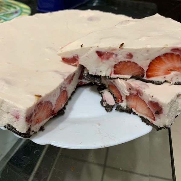 《免烤箱》草莓乳酪蛋糕 : Sugar Juan一起做