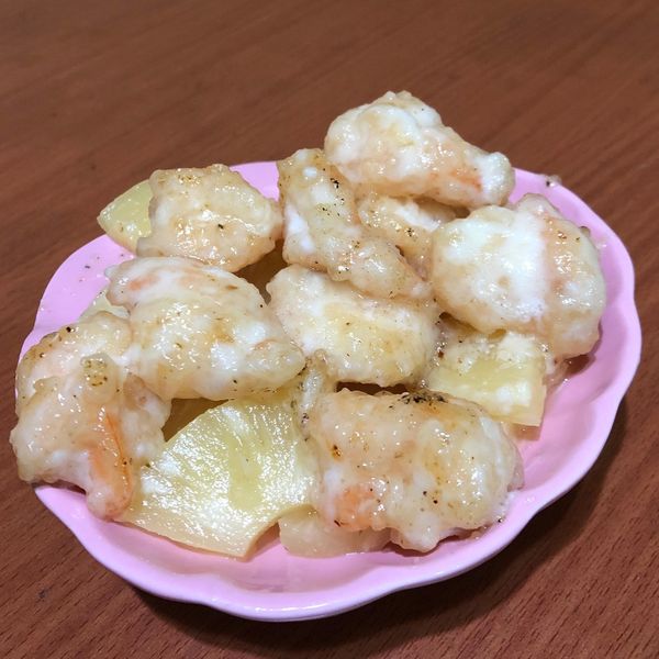 鳳梨蝦球：Chen Yen Hsi 一起做