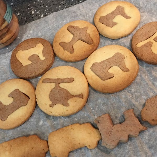 《應景聖誕》薑餅人造型雙色可可餅乾 : Fanny Wu一起做