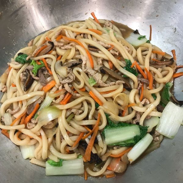 日式炒烏龍麵 : 薰衣草姊姊一起做