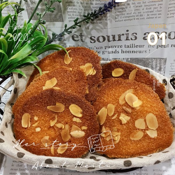 法式杏仁瓦片 (香酥薄脆) : Jin Jiu一起做