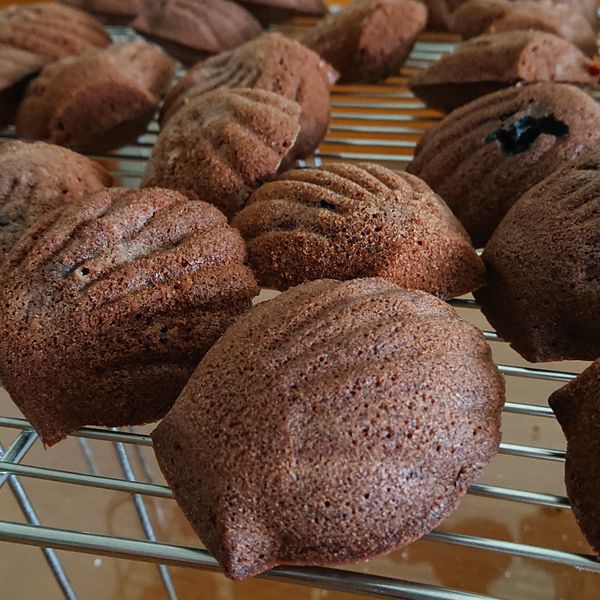 萊姆葡萄巧克力瑪德蓮 : 阿南一起做