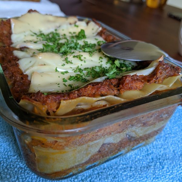 肉醬千層麵 : 根一起做