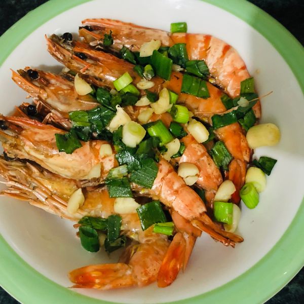 氣炸蒜香椒鹽鹹酥蝦【氣炸鍋料理】：Yu sih Lee 一起做