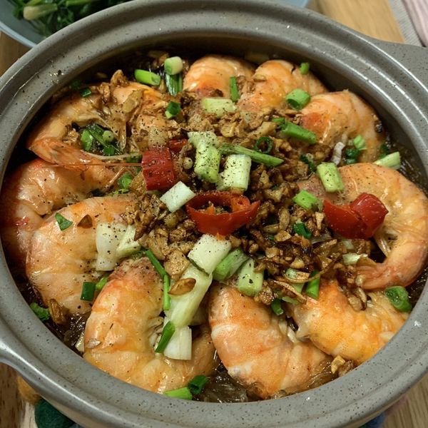 金讚鮮蝦粉絲煲【年菜料理】:Angela Liu 一起做
