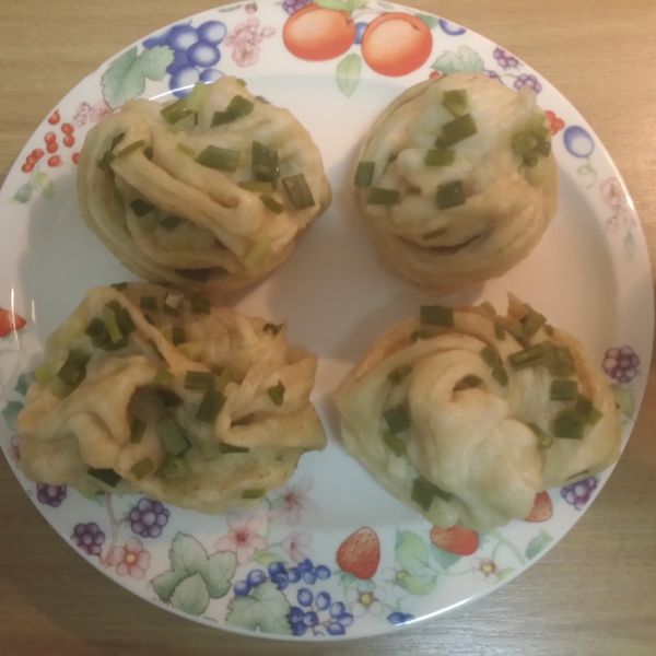 火腿香蔥花捲 : 阿華一起做