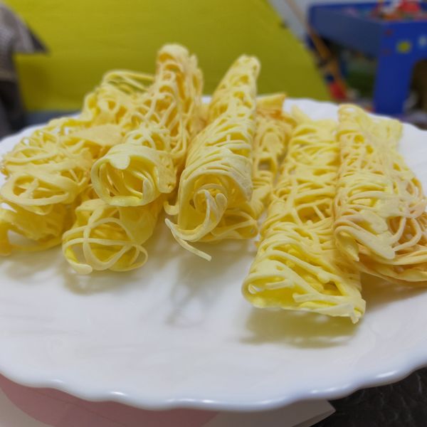 《氣炸系列》蕾絲蛋捲 : 小米愛料理一起做