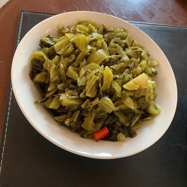 炒酸菜～全素 : 烏鴨鴨一起做