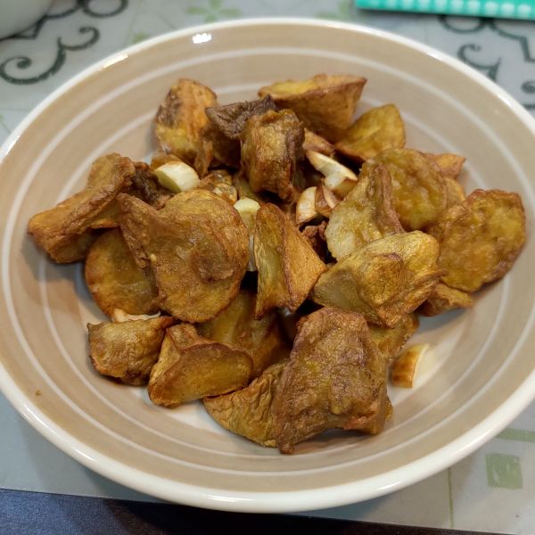 氣炸椒塩香菇杏鮑菇~氣炸鍋料理 : 吃貨貓狗一起做