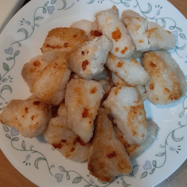 煎鯛魚片(便當菜)：Ann  一起做