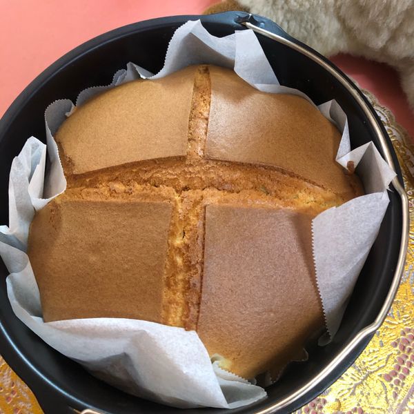 氣炸鍋 戚風蛋糕 : 愛吃鬼菇菇一起做