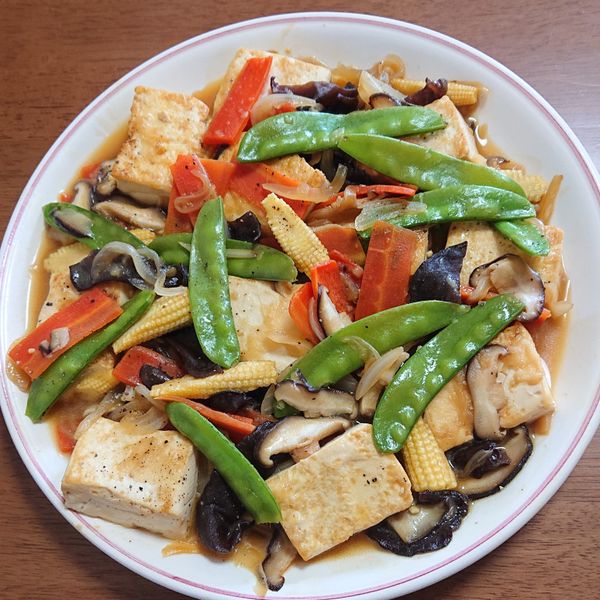 黑胡椒香煎豆腐 : tsyrfarn一起做