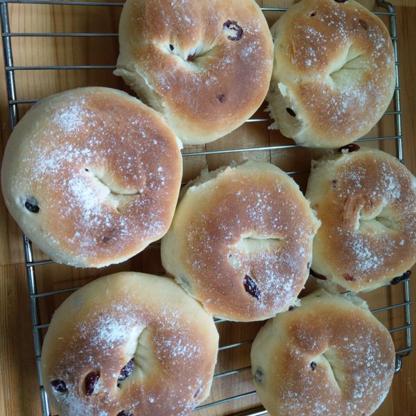 【香濃柔軟】蔓越莓奶油乳酪麵包捲：sabdra 一起做