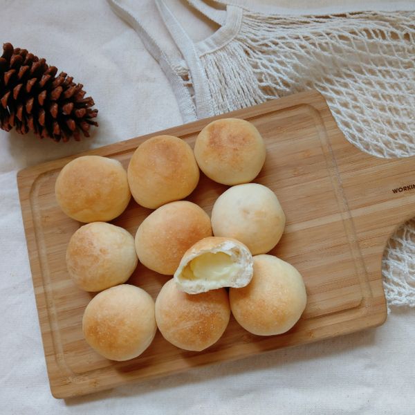 ♥•°濕潤滑順奶油(牛奶)餡°•♥：☺️ 一起做