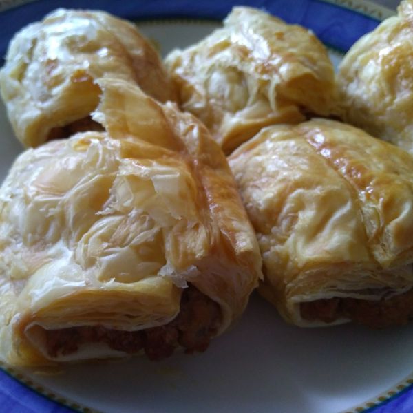 芋頭奶油酥：葉子 一起做