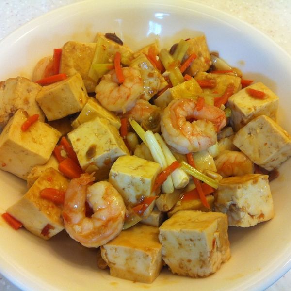 【厚生廚房】紅燒蝦仁豆腐 : Giselle Qiu一起做