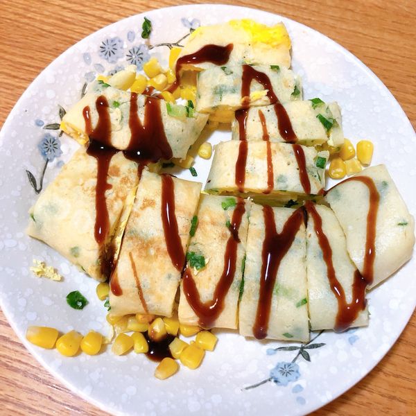 香Q蛋餅 : kayla一起做