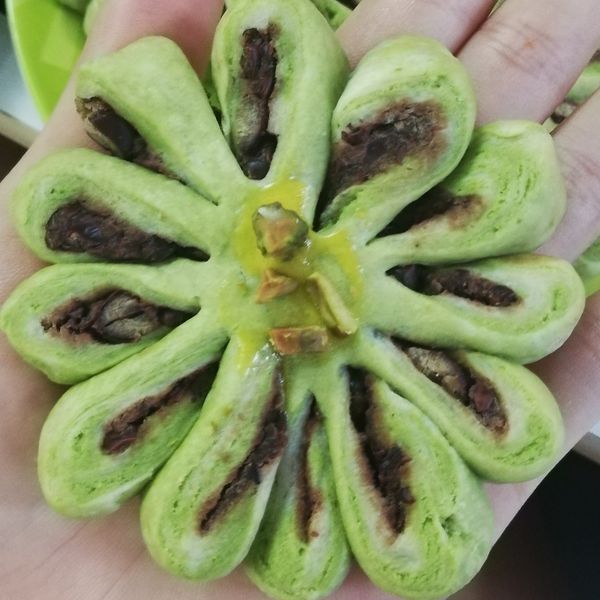 抹茶紅豆菊花酥：Idony Ho 一起做
