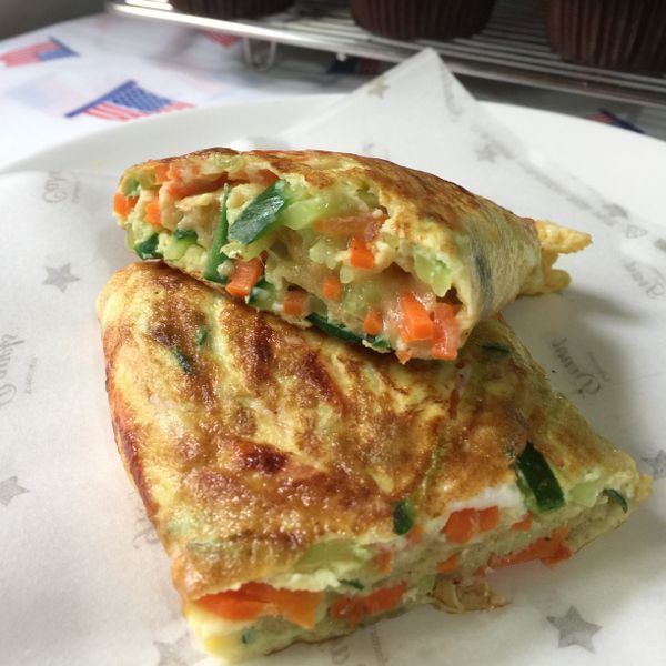 小黃瓜煎餅 (生酮/低醣):周麗雯 一起做