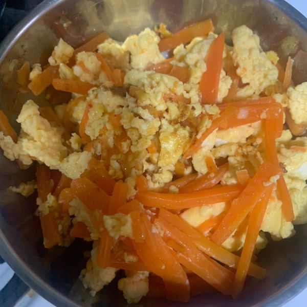 紅蘿蔔絲炒蛋  美味鮮甜秘訣 : Mint Ice一起做