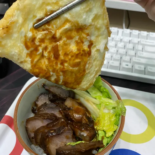 黯然銷魂蜜汁叉燒飯(氣炸鍋)：煌 一起做