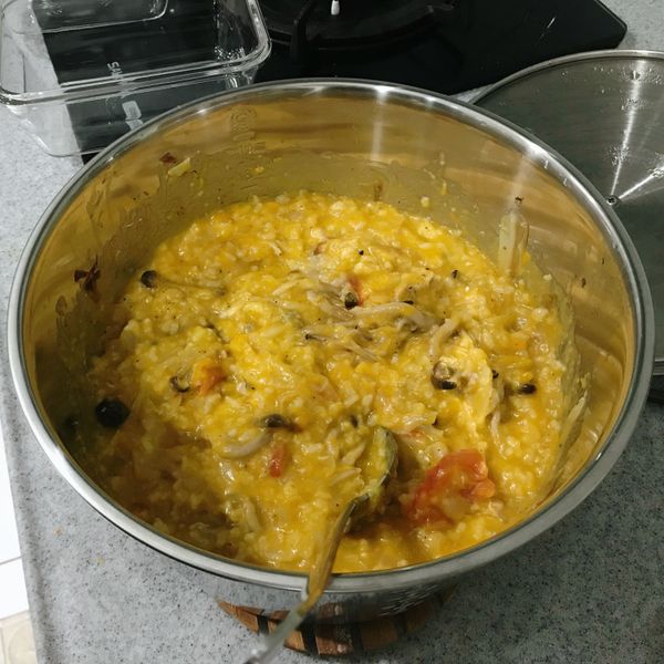 ［電鍋］南瓜番茄鮮菇燉飯 : Vicky Yang一起做