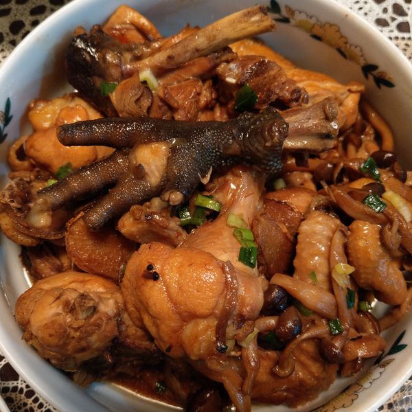 白飯殺手舞菇花雕雞【好菇道營養料理】：朵拉小核桃 一起做