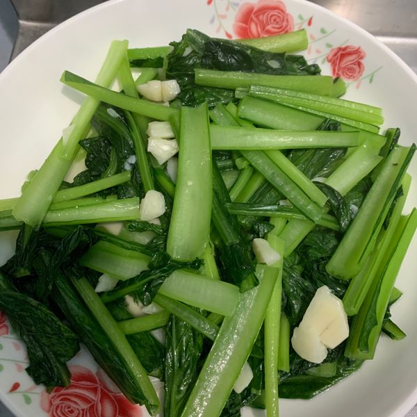 蒜香炒油菜：HYT 一起做