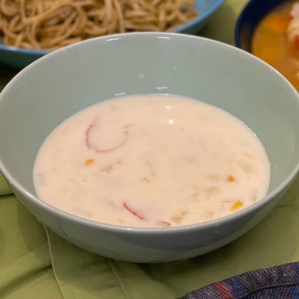 火腿玉米濃湯(奶味濃) : tiky6一起做