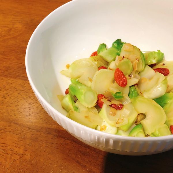 麻油炒娃娃菜心 : 逼逼一起做