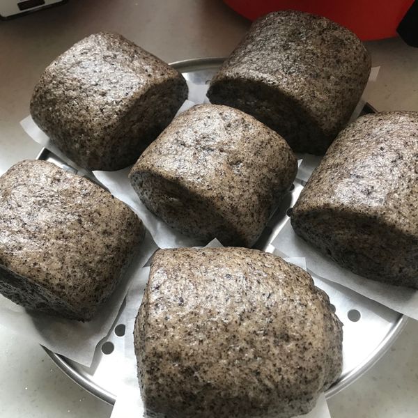 簡單鬆軟寶寶早餐芝麻牛奶饅頭 : Tina一起做