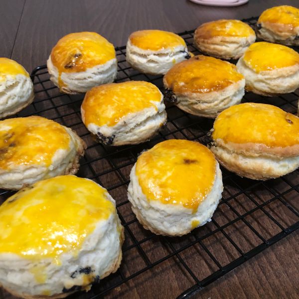 葡萄乾司康:Emma Tsai 一起做