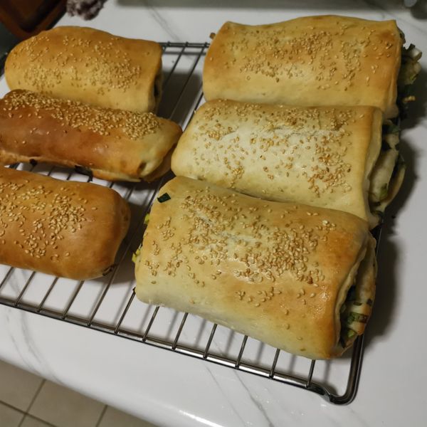 古早味蔥燒餅~新手零失敗:周容菁 一起做