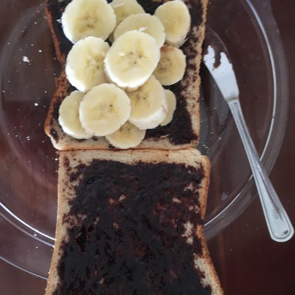 熱壓料理-香蕉巧克力吐司 : Alice Yang一起做