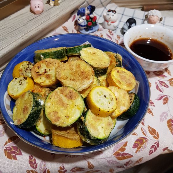 韓式櫛瓜煎餅, 애호박전：jenny 一起做